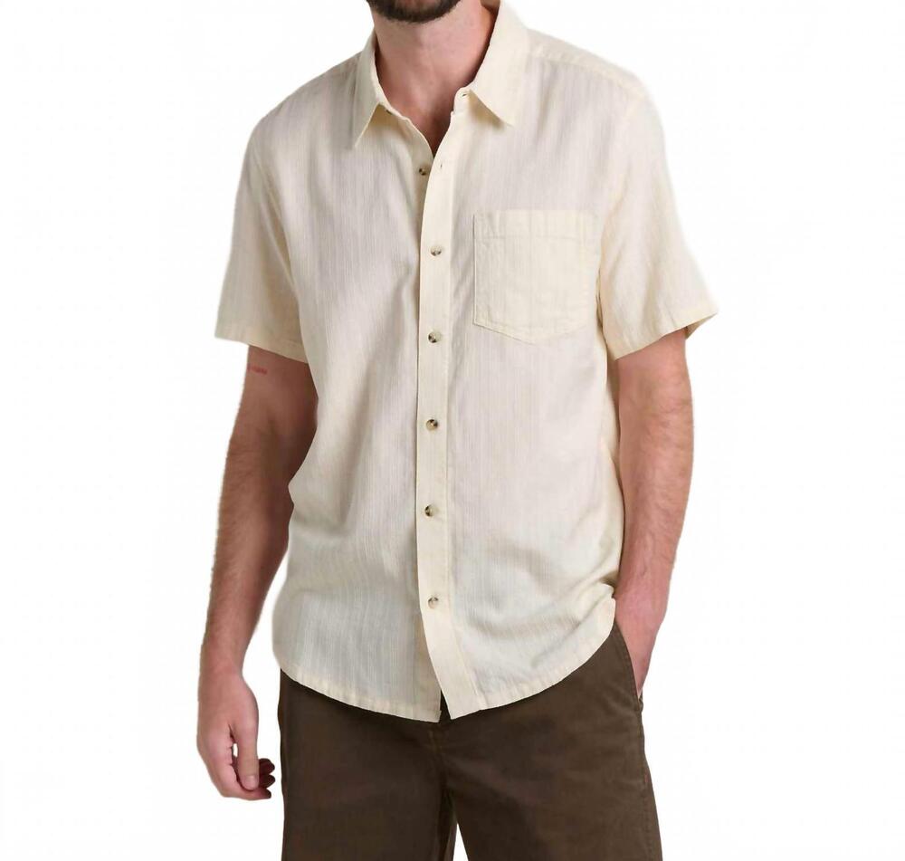 NEW TOAD&CO airscape button down shirt in salt dobby